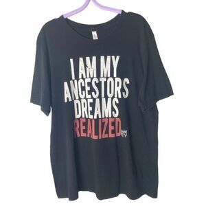 CANVAS black ancestors graphic tee // L